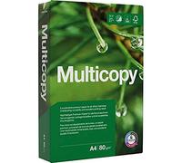 Papyrus Multicopy Papel A4 (210×297 mm, 80 g/m²), Color blanco, 500 hojas, 1 unidad
