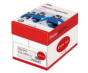 Papyrus Plano Superior - Papel multifunción, DIN A5, 80 g/m², 500 hojas), color blanco, 10 unidades)