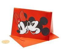 Papyrus Tarjeta de amistad en blanco (Gemmed Mickey And Minnie)