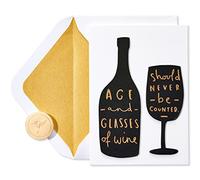Papyrus Tarjeta de cumpleaños divertida (copas de vino)