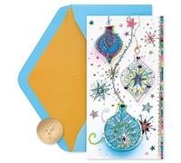 Papyrus Tarjeta de Navidad única con adornos coloridos, diseñada por House of Turnowksy (Won&Christmas)