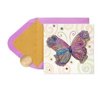 Papyrus Tarjeta en blanco para ella (mariposa)