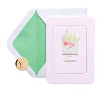 Papyrus Tarjeta romántica del día de San Valentín (flores)