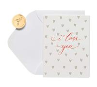 Papyrus Tarjeta romántica en blanco (I Love You)