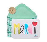 Papyrus Tarjetas de agradecimiento con sobres, Merci (14 unidades)