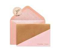 Papyrus Tarjetas de agradecimiento en caja con sobres, geométricas, (16 unidades)