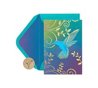 Papyrus - Tarjetas de notas, diseño de flores esparcidas en caja, 12 unidades, color Hummingbird