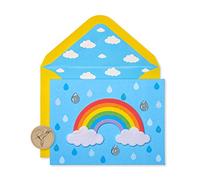 Papyrus Tarjetas en blanco con sobres, arcoíris con purpurina (8 unidades)