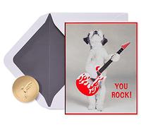 Papyrus Tarjetas en blanco con sobres, perro con guitarra (12 unidades)