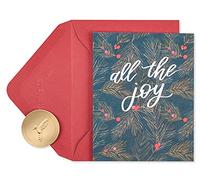 Papyrus Tarjetas navideñas en caja con sobres, maravillosas vacaciones, muérdago (20 unidades)