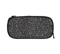 PAQGSREM Estuche para lápices con patrón matemático, gran capacidad, organizador con cremallera, bolsa de almacenamiento de maquillaje, Como se muestra en la imagen, Talla única, Estuche para lápices