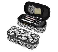 PAQGSREM Estuche para lápices de dinosaurios de dibujos animados de gran capacidad, con múltiples compartimentos, organizador de escritorio para escuela, oficina, hogar, M6., Talla única, Estuche para