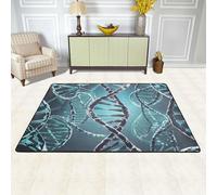 PAQOLSMCKR Felpudo antideslizante que atrapa la suciedad, lavable a máquina, felpudo de ADN, hélice genética, para puerta delantera, interior y exterior, tapete para entrada, garaje, patio, porche