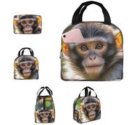 PAQOLSMCKR Lonchera para mujeres y hombres, portátil, aislada, bonita fiambrera, reutilizable, para el trabajo, picnic