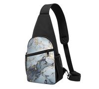 PAQOLSMCKR Mochila cruzada casual para hombres y mujeres, bolsa bandolera para casa y viñedo, para viajes, Mármol gris, Talla única