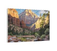 PAQOLSMCKR Rompecabezas de ladrillos de construcción, rompecabezas cuadrado del parque nacional, rompecabezas de bloques de fotos personalizados, rompecabezas de ladrillo para adultos, decoración del