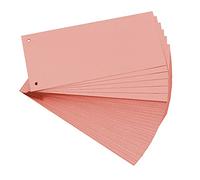 Paquet 100 fiches intercalaires horizontales unies perforees forever - 105x240mm