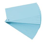 Paquet 100 fiches intercalaires horizontales unies perforees forever - 105x240mm