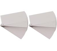Paquet 100 fiches intercalaires horizontales unies perforees forever - 105x240mm (Paquete de 2)
