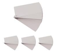 Paquet 100 fiches intercalaires horizontales unies perforees forever - 105x240mm (Paquete de 4)
