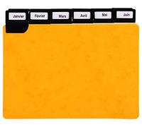 Paquet de 24 guides alphabetiques 5/10eme a onglets metalliques pour un classement en largeur 105x14