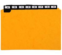 Paquet de 24 guides alphabetiques 5/10eme a onglets metalliques pour un classement en largeur 148x21