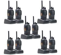 Paquete 10 radios portátiles PNI PMR R40 Pro baterías, Cargadores y Auriculares incluidos
