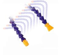 Paquete 10 tubería de refrigerante flexible, tubo de refrigerante flexible, 1/4, 3/8, 1/2 boquilla redonda roscada/boquilla plana manguera de tubo de refrigerante Flat head nozzle 3/8 300mm