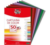 Paquete 100 Cartulinas Clásica A4 180 G Verde Navidad Fsc Fixo