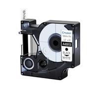 Paquete 100 Recambio para Dymo D1 45013 12 mm Negro sobre Blanco | 7 m Cinta de Etiquetas de Repuesto S0720530 Compatible con Dymo Label Manager 160 210D 260P 280 LabelPoint/Writer