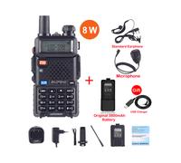(Paquete 19) Walkie Talkie UV-5R de 8 W original UV 5R Estación de radio CB amateur de alta potencia