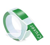 Paquete 200 Repuesto para Dymo 3D en Relieve 521203 Blanco/Verde 12 mm | Cruxer 3 m 0898162 Cinta de Etiquetas Grabado en Relieve Recambio Compatible con DYMO Organizer Xpress Pro 1550,1570,1575