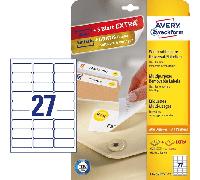 paquete 25 hojas etiquetas despegables ecologicas certificadas fsc-impresoras laser-635x296 mm avery l4737rev-25