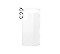 Paquete 3 en 1 PanzerGlass Edge2Edge Glass + Funda + Juego de Lentes estuche + vidrio de protección Samsung Galaxy A55 5G BSAFE956