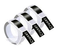 Paquete 3 Repuesto para Dymo 3D en Relieve 521209 Blanco/Negro 12 mm