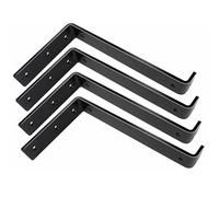 Paquete 4 soportes para estantes,soporte en L de metal para montaje en pared,marco de soporte de metal,soporte para estante flotante en ángulo recto para estantería,estantería,decoración bricolaje