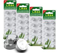 Paquete 40 Batería de botón de batería alcalina Celular LR44 AG13 Paquete de 40 baterías