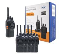 Paquete 6 radios portátiles PNI PMR R40 Pro Pilas, Cargadores y Auriculares incluidos