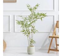Paquete 8 Árboles Bambú Artificiales, Plantas Artificiales Interior, Árboles Falsos En Macetas Realistas, Adecuados Para La Decoración Del Hogar Y La Oficina(1.5m/4.9ft)