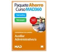Paquete Ahorro Curso MAD360 + Test PAPEL y ONLINE Auxiliar Administrativo/a Universidad de Almería
