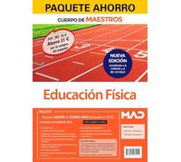 "Paquete Ahorro Educación Física (Cuerpo de Maestros). Ahorra 31€ (incluye Temario volúmenes 1 y 2; y"