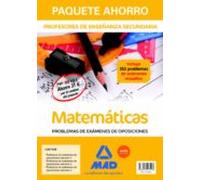 Paquete Ahorro Matemáticas Problemas de Exámenes. Cuerpo de Profesores de Enseñanza Secundaria