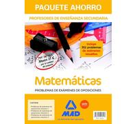 Paquete Ahorro Matemáticas Problemas de Exámenes. Cuerpo de Profesores de Enseñanza Secundaria