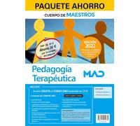 Paquete Ahorro Pedagogía Terapéutica (Cuerpo de Maestros). Ahorra 30 € (incluye Temario volúmenes 1 y 2; y acceso gratis al Curso Oro)