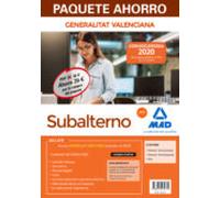 Paquete Ahorro Subalterno de la Generalitat Valenciana. Ahorra 39 € (incluye Temario Parte General; Temario Parte Especial; Test y acceso a Curso Oro)