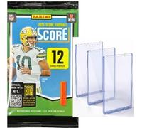 Paquete al por menor sellado de fútbol Panini Score 2025 (12 tarjetas) busca novatos y autógrafos. Encuentra cartas raras y raras que son difíciles de encontrar.