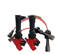 Paquete Alto Voltaje BOBINA ENCENDIDO Para MITSUBISHI Para LANCER EVO 4 5 6 7 8 9 4G63 4G63T 2.0 Turbo MD363552 Cable Para Cable Bujía Bobina Encendido(2 coil 2 spark wire)