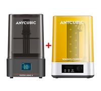 Paquete ANYCUBIC Photon Mono 4 y ANYCUBIC Wash & Cure 3, Impresora Resina con Pantalla LCD Mono de 7'' 10K, Cubo de Lavado, Luces De Cuello De Cisne, Ahorro de IPA, Bajo Ruido 4L