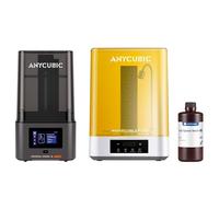 Paquete ANYCUBIC Wash & Cure 3 Plus y High Speed Resina 1kg, y Photon Mono 4 Ultra Impresora 3D Resina, Velocidad Máxima de Impresión de hasta 120 mm/h 10K, Expansión en Tamaño y Capacidad 7,6L