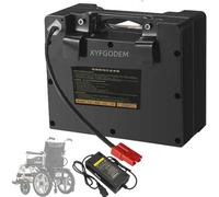 Paquete baterías Litio 24 voltios 24V 10Ah 12Ah 15Ah 18Ah 20Ah 25Ah 30Ah para sillas de Ruedas eléctricas Recargables con Cargador para Kits conversión Motores 50W-750W